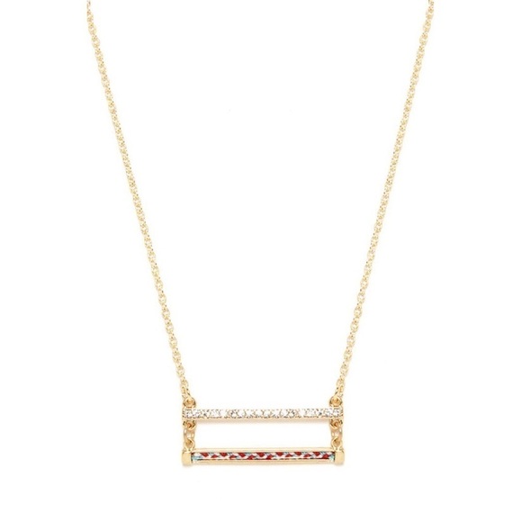 💕LULU'S💕 Double Team Gold Pendant Necklac - Picture 1 of 3